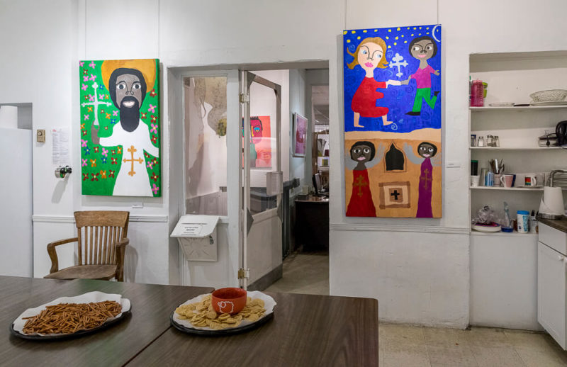 Ethiopian Paintings in Exhibit | Photo Credit: Eva Blue